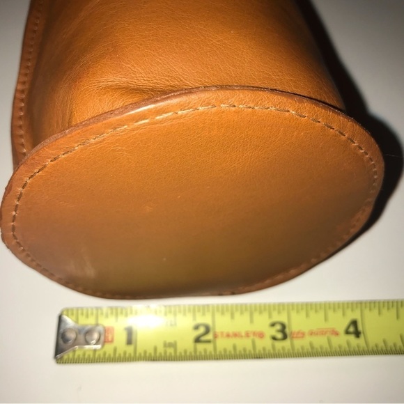 Tica Sport Baco Single Wine Case Leather Wine Case Carrier New Embossed Cognac - Picture 6 of 9